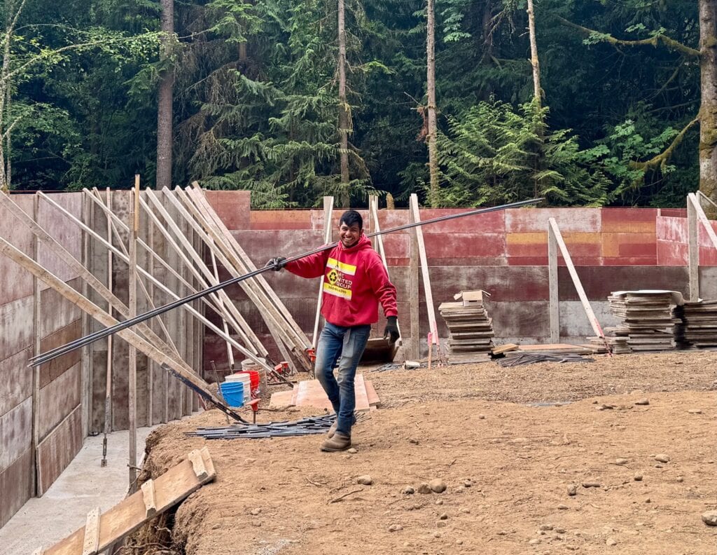 34. June 13 Pouring Concrete
