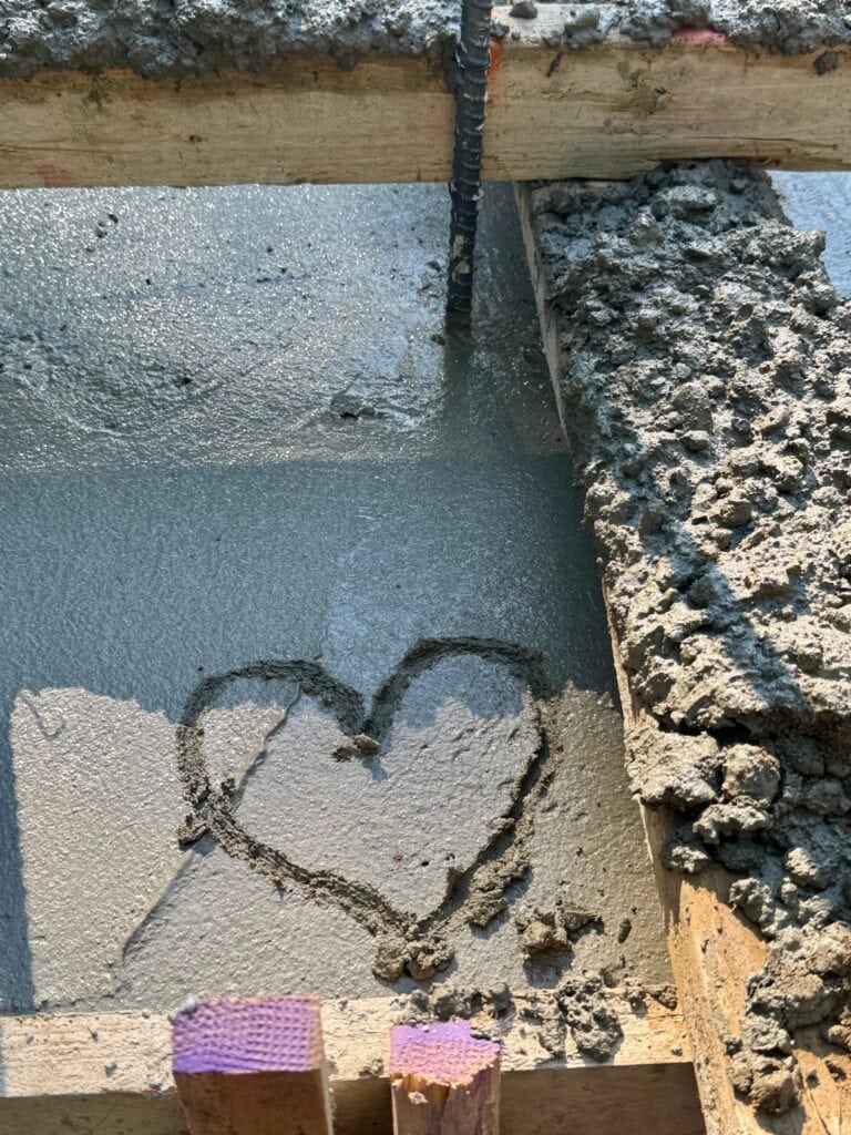 6. June 9 Pouring Concrete